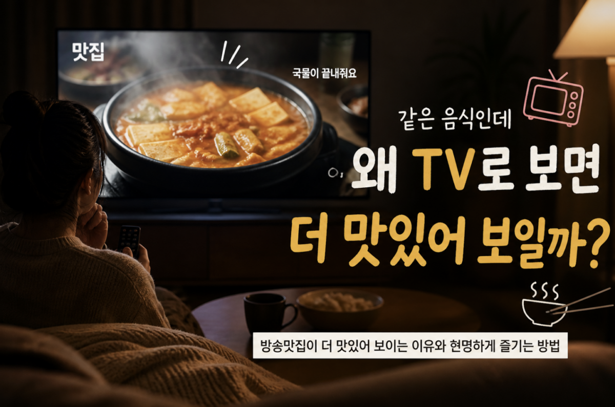 방송맛집 활용법