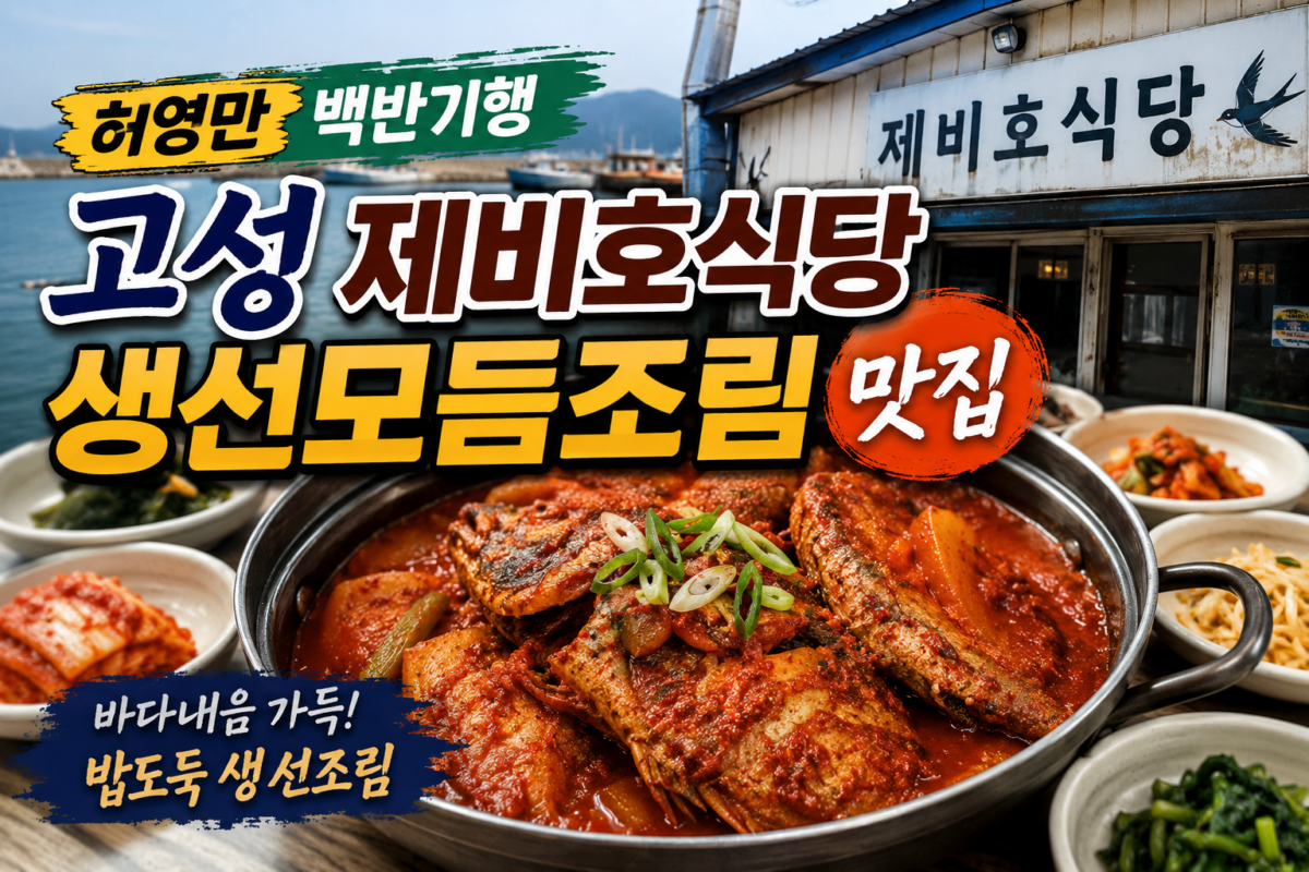 허영만의 백반기행 고성 제비호식당 생선모듬조림 맛집